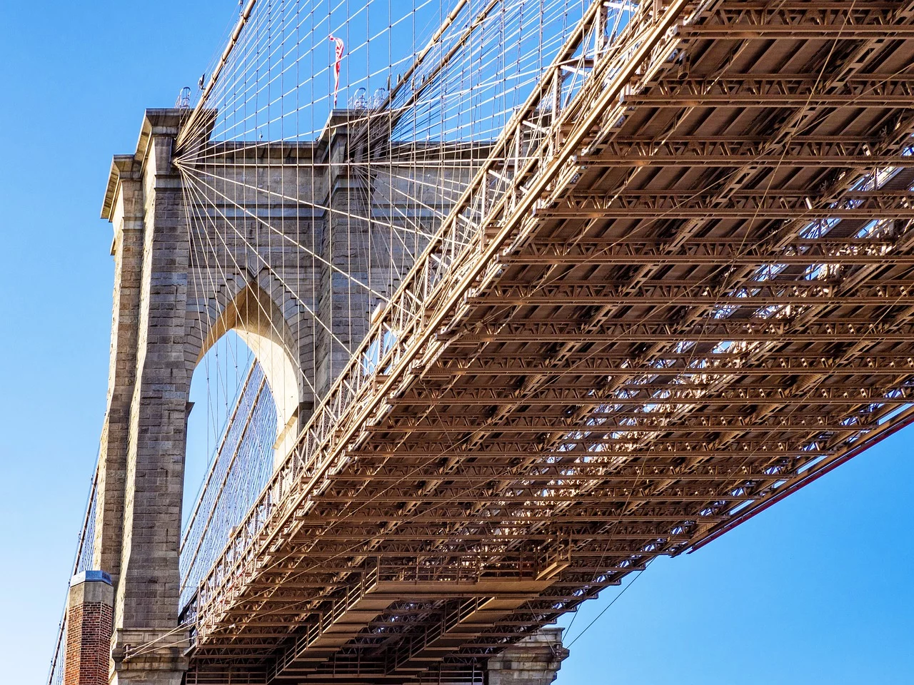 bridge underneath view, construction